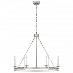 Люстра Visual Comfort Launceton Ring Chandelier Polished Nickel