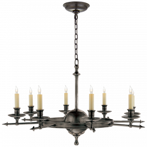 Люстра Visual Comfort Leaf and Arrow Large Chandelier Bronze