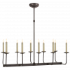 Люстра Visual Comfort Linear Branched Chandelier Bronze
