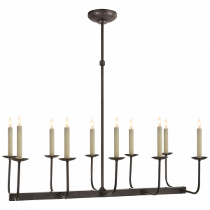 Люстра Visual Comfort Linear Branched Chandelier Bronze