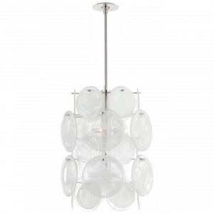 Люстра Visual Comfort Loire Medium Barrel Chandelier Polished Nickel