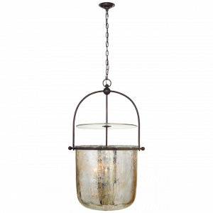 Люстра Visual Comfort Lorford Large Smoke Bell Lantern Aged Iron