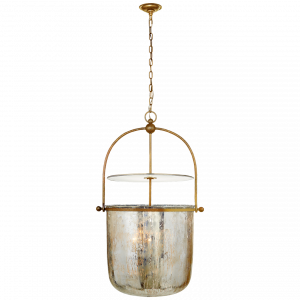 Люстра Visual Comfort Lorford Large Smoke Bell Lantern Gilded Iron