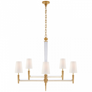Люстра Visual Comfort Lyra Two Tier Chandelier Antique Brass