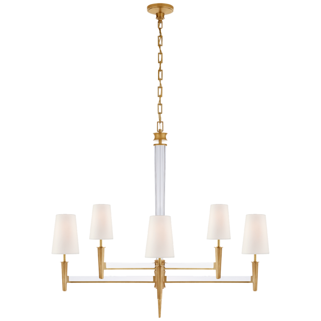 Люстра Visual Comfort Lyra Two Tier Chandelier Antique Brass