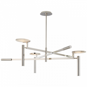 Люстра Visual Comfort Melange Large Floating Disc Chandelier Polished Nickel