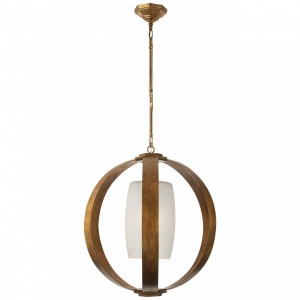 Люстра Visual Comfort Metal Banded Large Lantern Gilded Iron
