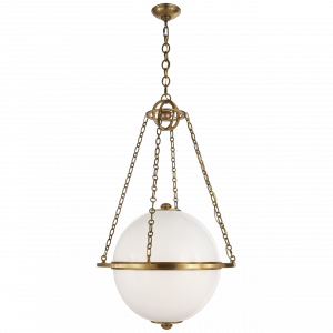 Люстра Visual Comfort Modern Globe Lantern Antique Brass