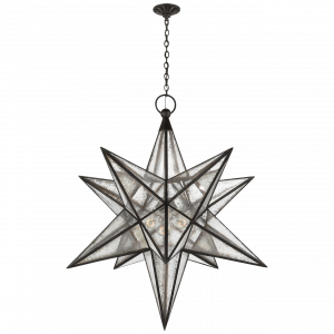 Люстра Visual Comfort Moravian XL Star Lantern Aged Iron