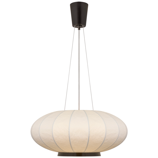 Люстра Visual Comfort Paper Moon Medium Hanging Shade Bronze