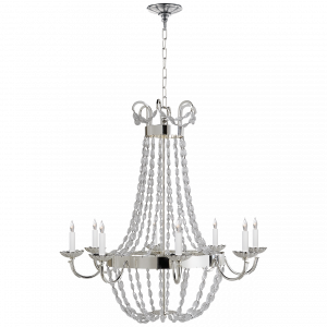 Люстра Visual Comfort Paris Flea Market Large Chandelier Polished Silver