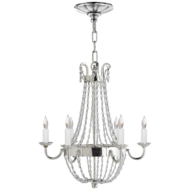 Люстра Visual Comfort Petite Paris Flea Market Chandelier Polished Silver