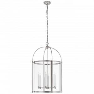 Люстра Visual Comfort Plantation Large Round Lantern Polished Nickel