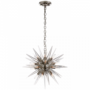 Люстра Visual Comfort Quincy Small Sputnik Chandelier Polished Nickel