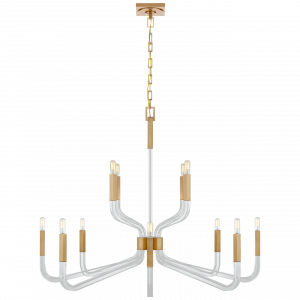 Люстра Visual Comfort Reagan Grande Two Tier Chandelier Antique Brass