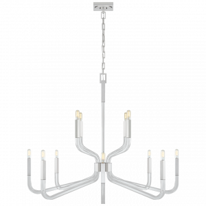 Люстра Visual Comfort Reagan Grande Two Tier Chandelier Polished Nickel