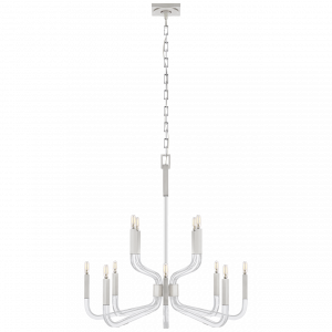 Люстра Visual Comfort Reagan Medium Two Tier Chandelier Polished Nickel