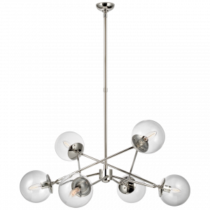 Люстра Visual Comfort Turenne Large Dynamic Chandelier Polished Nickel
