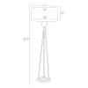 Напольная лампа ARTERIORS HADLEY FLOOR LAMP BLACK/GOLD