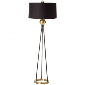Напольная лампа ARTERIORS HADLEY FLOOR LAMP BLACK/GOLD
