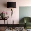 Напольная лампа ARTERIORS HADLEY FLOOR LAMP BLACK/GOLD