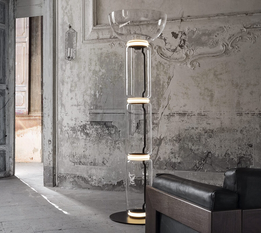 Напольная лампа FLOS Noctambule Cylinders and Bowl Floor Lamp