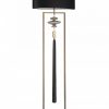 Напольная лампа HEATHFIELD&Co CONSTANCE ANTIQUE BRASS AND BLACK FLOOR LAMP