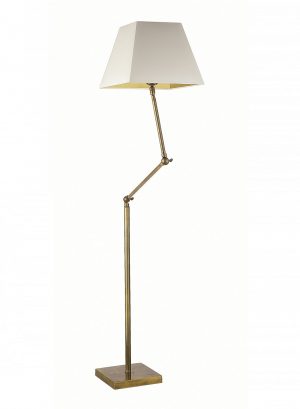 Напольная лампа HEATHFIELD&Co ROXBURGH ANTIQUE BRASS FLOOR LAMP
