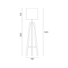Напольная лампа HEATHFIELD&Co TRIPOD WENGE FLOOR LAMP