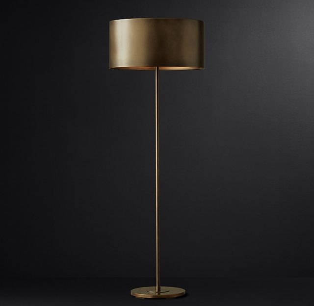 Напольная лампа Restoration Hardware ANTIQUED DRUM FLOOR LAMP