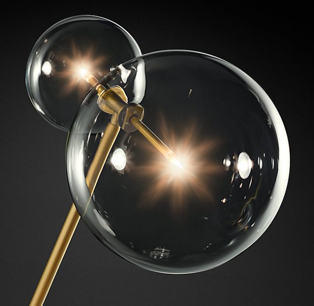 Напольная лампа Restoration Hardware GLASS GLOBE FLOOR LAMP