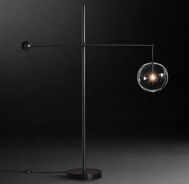 Напольная лампа Restoration Hardware GLASS GLOBE FLOOR LAMP