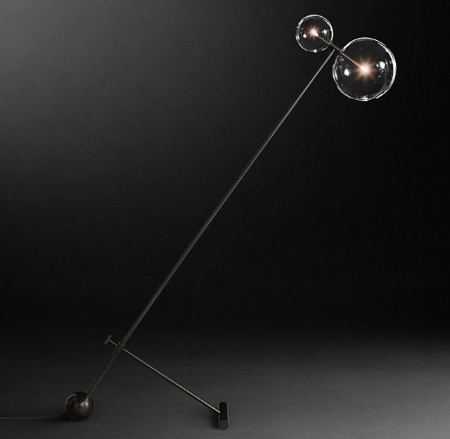 Напольная лампа Restoration Hardware GLASS GLOBE FLOOR LAMP