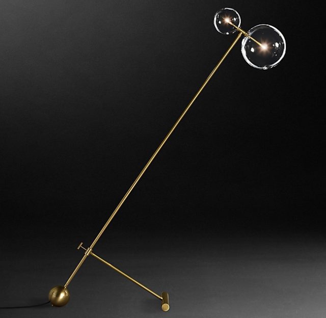Напольная лампа Restoration Hardware GLASS GLOBE FLOOR LAMP