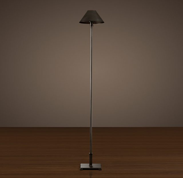 Напольная лампа Restoration Hardware PETITE CANDLESTICK FLOOR METAL