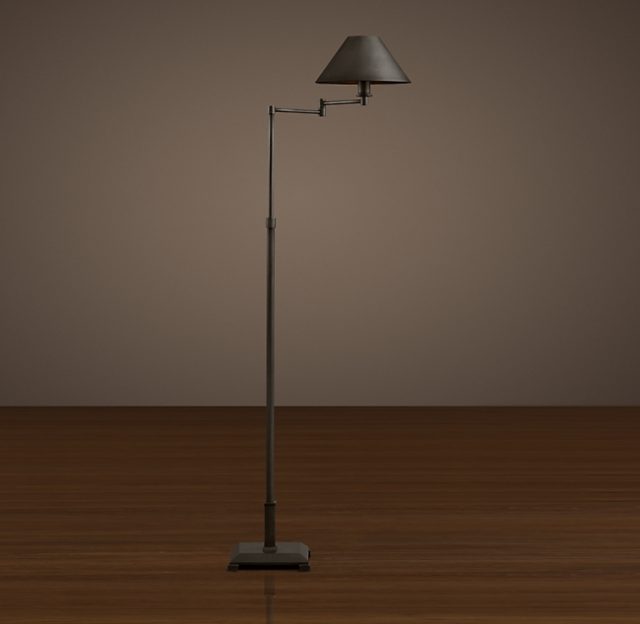 Напольная лампа Restoration Hardware PETITE CANDLESTICK FLOOR METAL