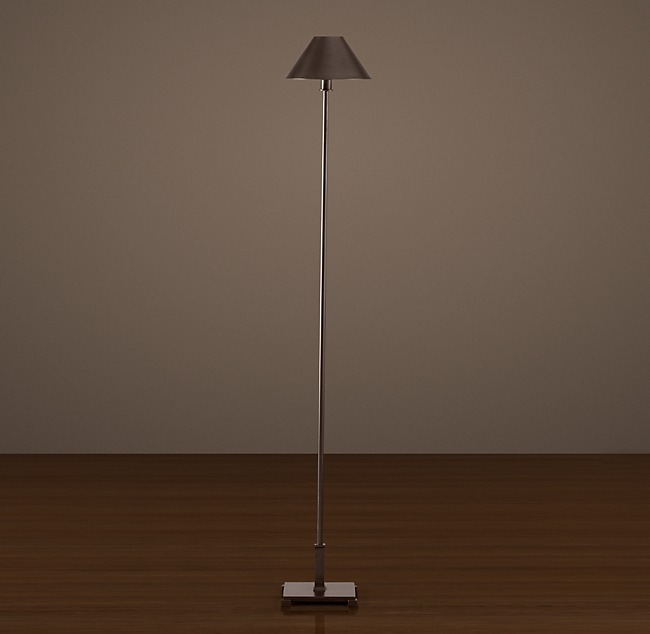 Напольная лампа Restoration Hardware PETITE CANDLESTICK FLOOR METAL