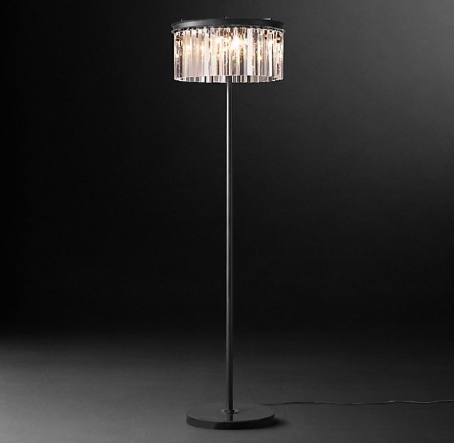 Напольная лампа Restoration Hardware RHYS CLEAR GLASS FLOOR LAMP