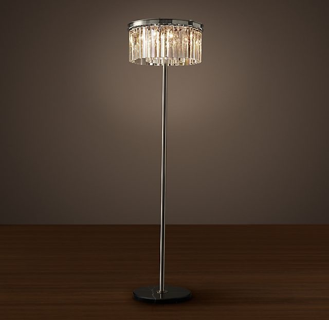Напольная лампа Restoration Hardware RHYS CLEAR GLASS FLOOR LAMP