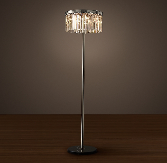 Напольная лампа Restoration Hardware RHYS CLEAR GLASS FLOOR LAMP