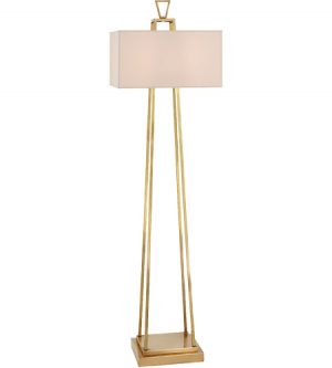Напольная лампа Visual Comfort Modern Darlana Bouillotte Floor Lamp Antique Brass