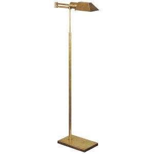 Напольная лампа Visual Comfort Studio Swing Arm Floor Lamp Antique Brass