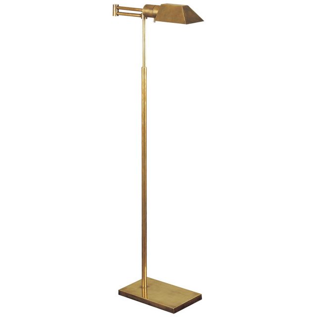 Напольная лампа Visual Comfort Studio Swing Arm Floor Lamp Antique Brass