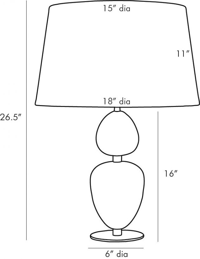 Настольная лампа ARTERIORS AUBREY TABLE LAMP
