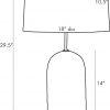 Настольная лампа ARTERIORS CAPELLI TABLE LAMP