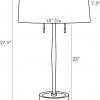 Настольная лампа ARTERIORS MALIN LAMP BROWN