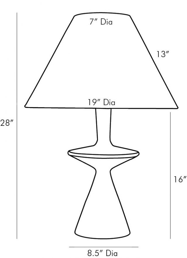 Настольная лампа ARTERIORS PUTNEY LAMP