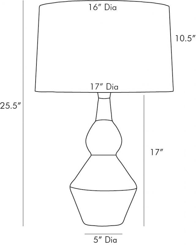 Настольная лампа ARTERIORS TANGA LAMP