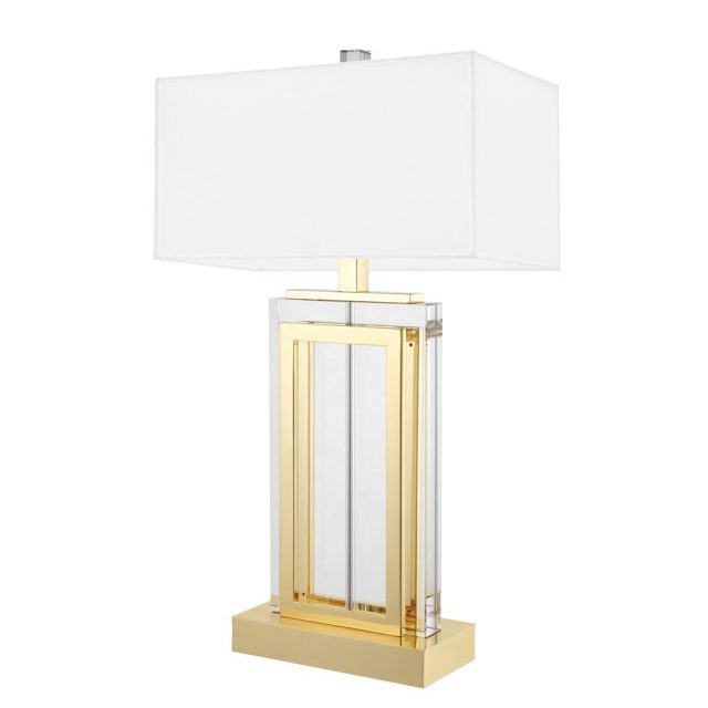 Настольная лампа EICHHOLTZ ARLINGTON CLEAR GOLD TABLE