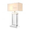 Настольная лампа EICHHOLTZ ARLINGTON CLEAR SILVER TABLE